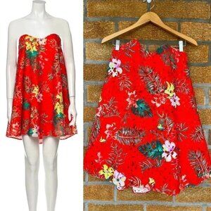 Caroline Constas Embroidered Bustier Dress xs